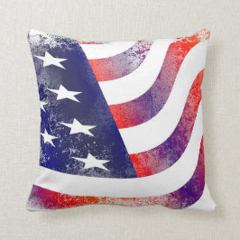 Trendig Amerikanska Flagga Dekorativ kudde