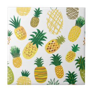 Trendig Ananas Mönster Kakelplatta
