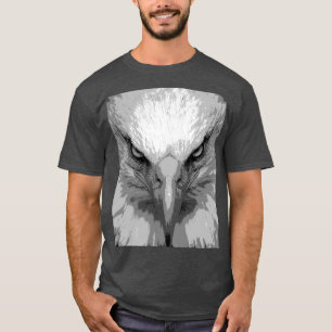 Trendig Animal Eagle Ansikte Template Manar Modern T Shirt