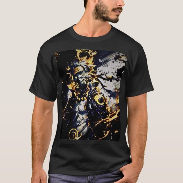 "Trendig Anime Art Tee: Begränsad Edition" T Shirt (Framsida)