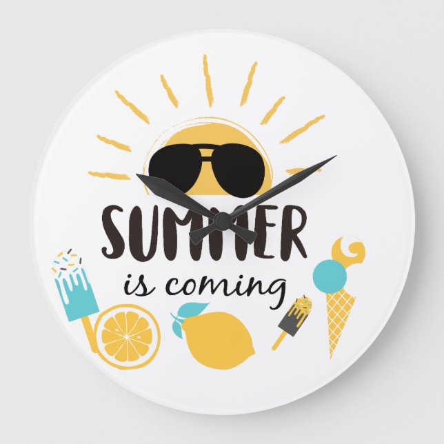 Trendig Anpassad design | Personlig Gift, unikt A Stor Klocka (Framsida)