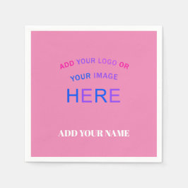 Trendig Anpassade Personlig varumärkesRosa Pappersservett