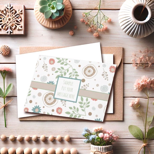 Trendig Anpassningsbar Modern Inspiritivity Blommi Kort (Skapare uppladdad)