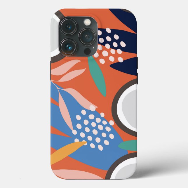 Trendig Apricot Grönt Blue  Coconut Tuff Fodral (Baksida )