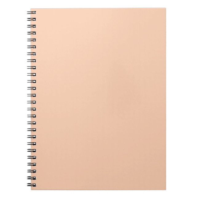 Trendig Apricot Solid Färg | ELEGANT Anteckningsbok (Framsidan)