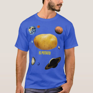 Trendig är potatis med solsystem t shirt