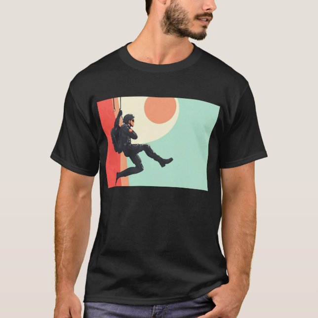 Trendig Army Parachuter T-Shirt (Framsida)