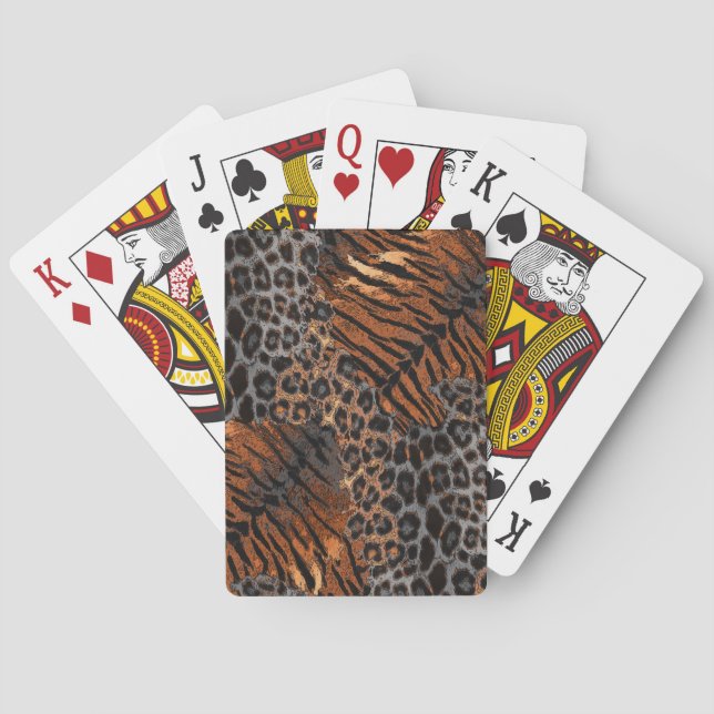 Trendig av leopard casinokort (Baksidan)