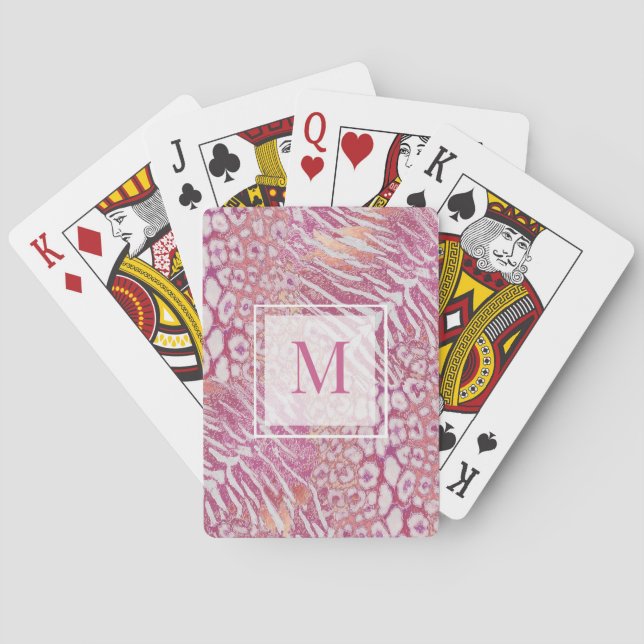 Trendig av leopard casinokort (Baksidan)