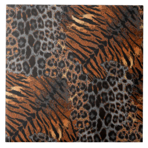 trendig av leopard kakelplatta