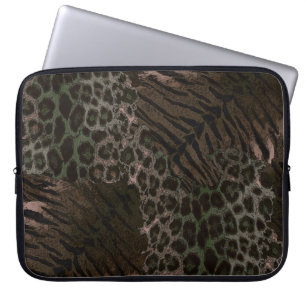 Trendig av leopard laptop fodral