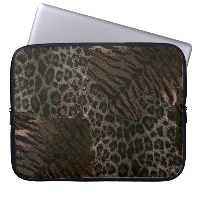 Trendig av leopard laptop fodral (Framsidan)