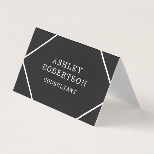 Trendig av minimalistisk grått-Professionell-Snygg Visitkort
