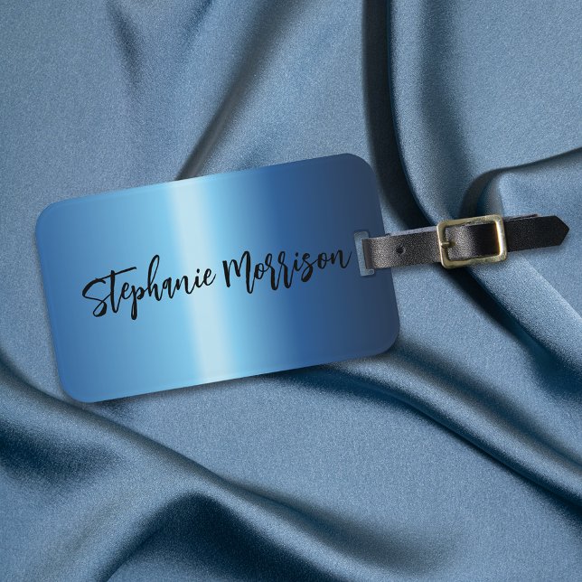 Trendig av nattblått, minimalistiskt Chic Bagagebricka (Skapare uppladdad)