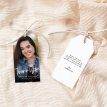 Trendig Avslappnad Script Photo Tack Studenten