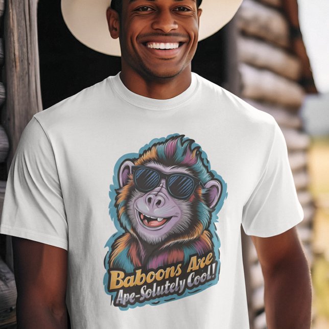 Trendig Baboon: Skuggor och svep T Shirt (Skapare uppladdad)