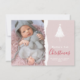 Trendig Baby 1:  julfoto Julkort