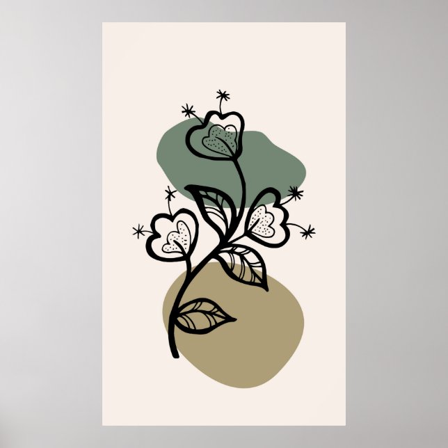 Trendig bakgrundsdesign poster (Framsidan)