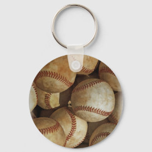 Trendig Baseball Artwork Nyckelring