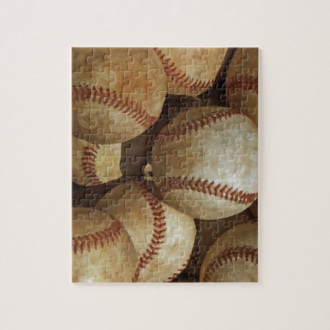 Trendig Baseball Artwork Pussel (Vertikal)