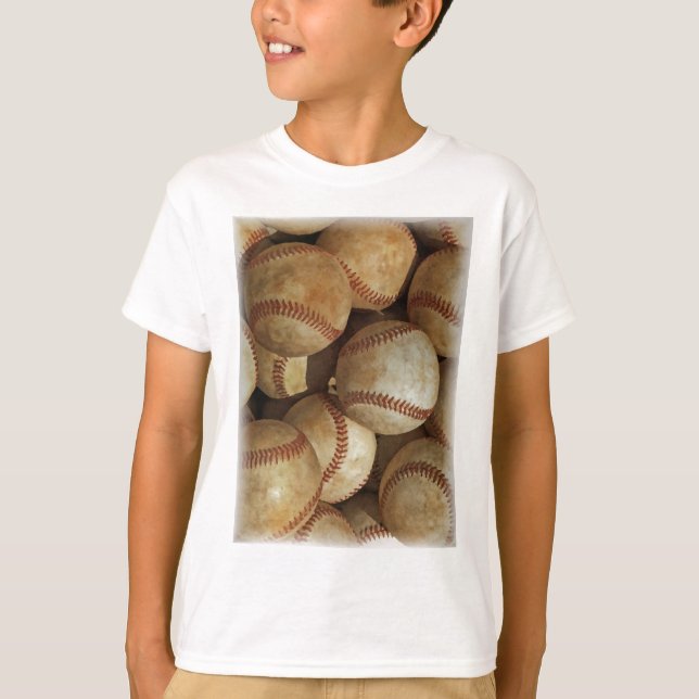 Trendig Baseball Artwork T Shirt (Framsida)