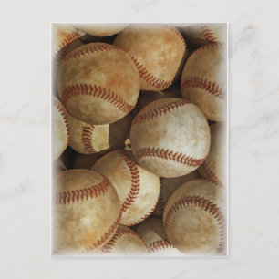 Trendig Baseball Artwork Vykort