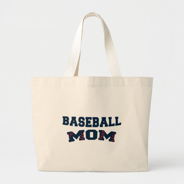 Trendig baseball mamma jumbo tygkasse (Framsidan)