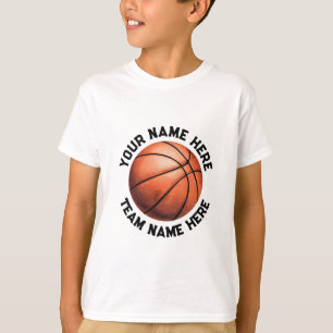 Trendig basketboll Lägg till Personligen Namn T Shirt