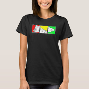 Trendig Basketboll Shoes with Rasta Färg Kort Sl T Shirt