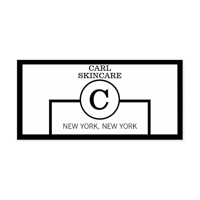 Trendig Beauty Salon Mono Self Inking Rubber Frimä Självfärgande Stämpel (Design)