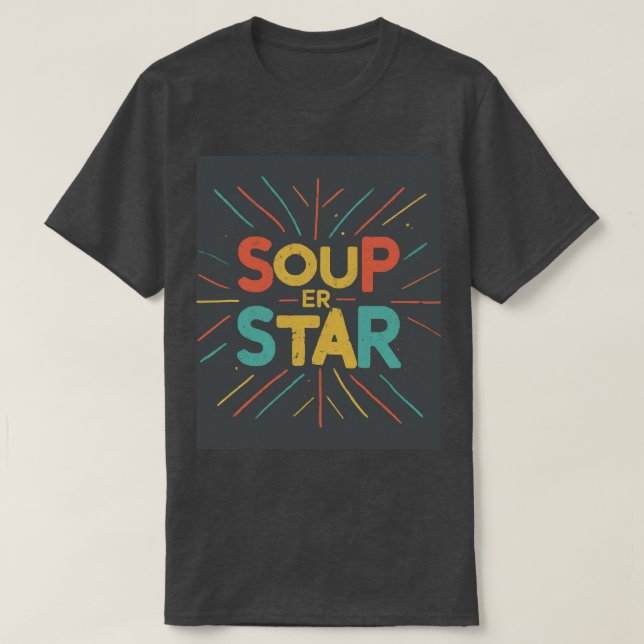 Trendig & bekvämlighet Soppa-er Star T-Shirt (Design framsida)