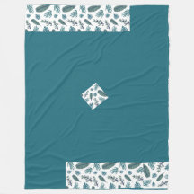 Trendig Bevackra löv fleece Blanket