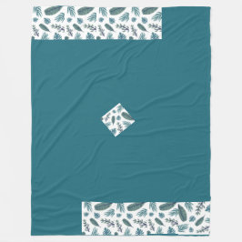 Trendig Bevackra löv fleece Blanket