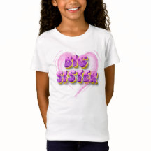 "Trendig Big Sister T-Shirt for Girls"