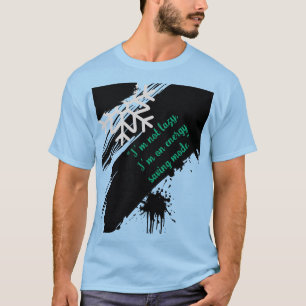 Trendig blå grafisk t-shirt för män