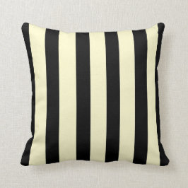 Trendig Black and Cream >SquareThrow Pillow Kudde