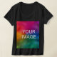 Trendig Black Elegant Modern mallöverföring T-Shir T Shirt (Laydown)