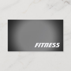Trendig Black Grått Fitness Sport Affärskort Visitkort