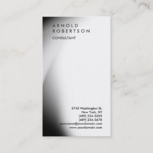 Trendig Black Grått White Monogram Affärskort Visitkort