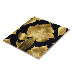 Trendig Black Guld Art Deco-samling Kakelplatta