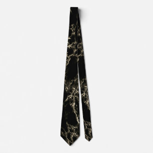Trendig Black Marble Stone - Black and Guld Slips