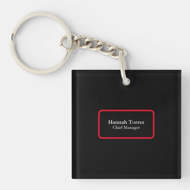 Trendig Black & Red Plain Kreativ Modern (Framsidan)