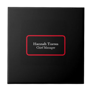 Trendig Black & Red Plain Kreativ Modern Kakelplatta