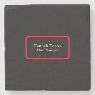 Trendig Black & Red Plain Kreativ Modern Stenunderlägg