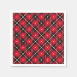 Trendig Black Red Play Pappersservett