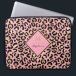 Trendig Black Rosa och Guld Leopard Skriv ut |Mono Laptop Fodral<br><div class="desc">Trendig Black Rosa och Guld Leopard Skriv ut |Monogramdesign. Mallen är konfigurerad så att du kan lägga till namn och börja med till. Om du vill ändra färg eller stil i teckensnittet klickar du på anpassa ytterligare i slutet av mallen.</div>