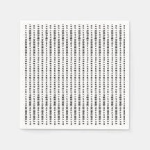 Trendig Black & White Abstrakt Mönster Pappersserv