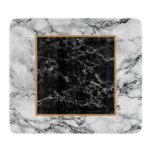 Trendig Black & White Marble Stone - Modern