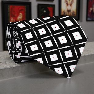 Trendig Black & White Op Art Geometric Mönster Slips