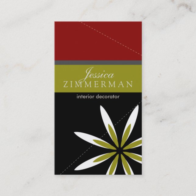 Trendig Bliss Apples Galore-Affärskortet Visitkort (Framsida)